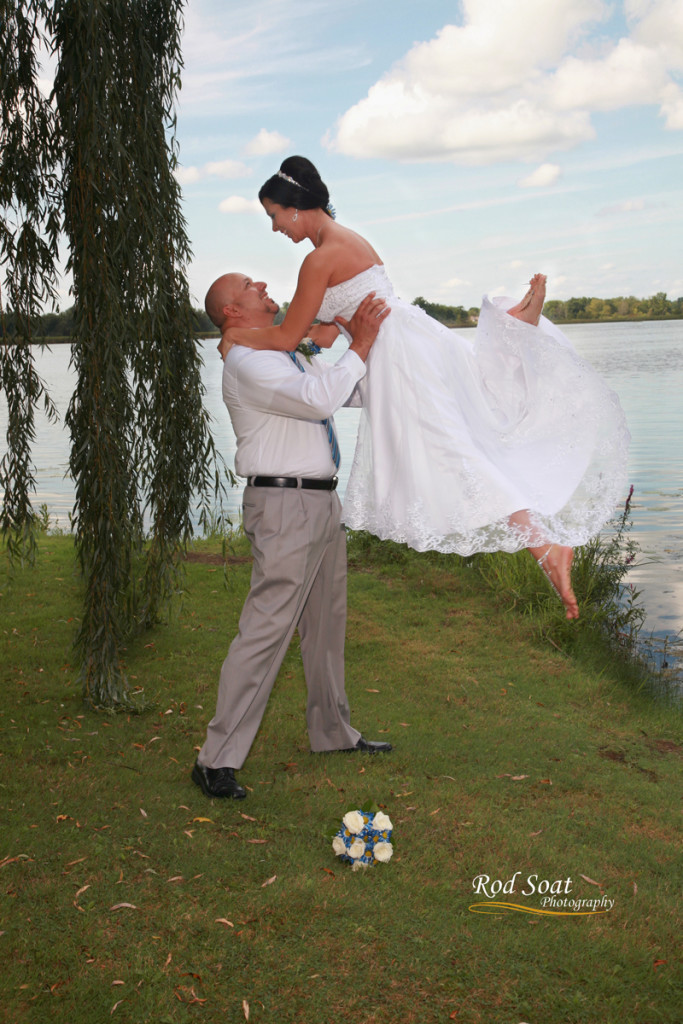 Wedding Picture at Lake